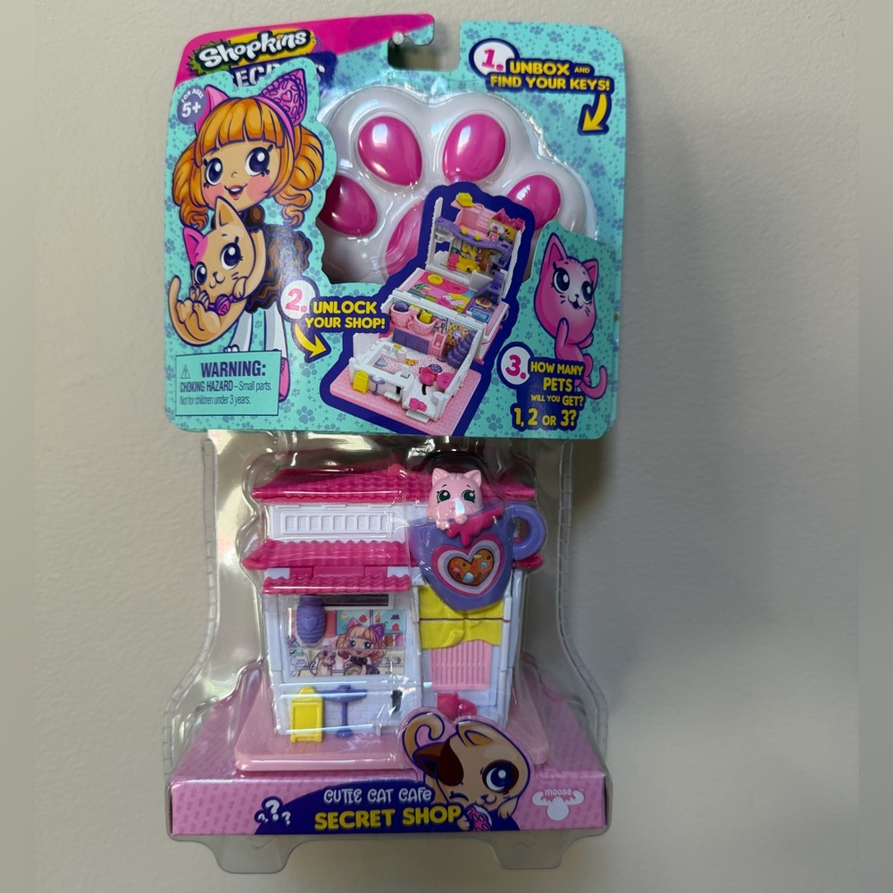 New Unopened Shopkins Lil’ Secrets Secret Doll Cutie Cat Cafe